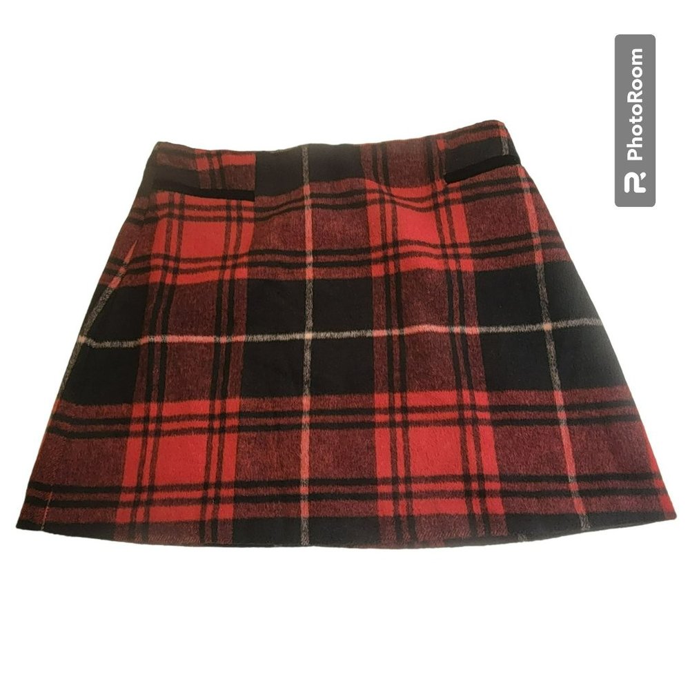 Copper Key Skirt, Junior Size L, Think Red and Black Flannel Short Skirt, *NWT*